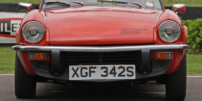 Red Triumph Spitfire